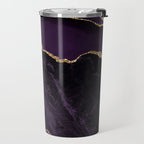 Agate Purple Gold Glitter Design Travel Mug Gallery Image 2