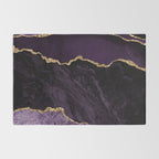 Agate Purple Gold Glitter Design Rug Gallery Image 2