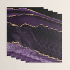 Agate Purple Gold Glitter Design Wrapping Paper Gallery Image 3