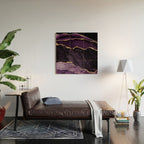 Agate Purple Gold Glitter Design Wood Wall Art Gallery Image 2