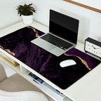 Agate Purple Gold Glitter Design Desk Mat Gallery Image 2