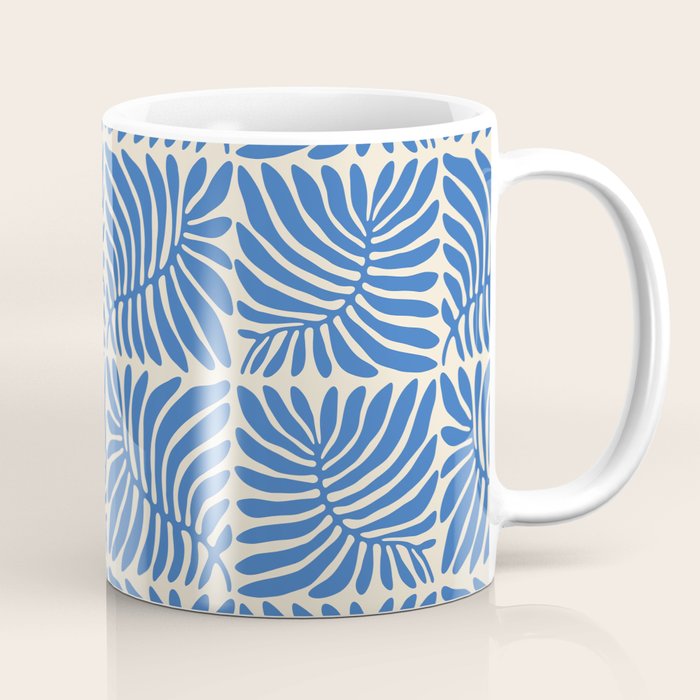Abstract plant leaf organic shape pattern Coffee Mug Gallery Image 1