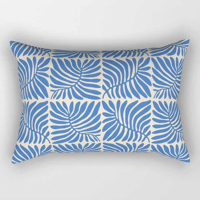 Abstract plant leaf organic shape pattern Rectangular Pillow Gallery Image 1