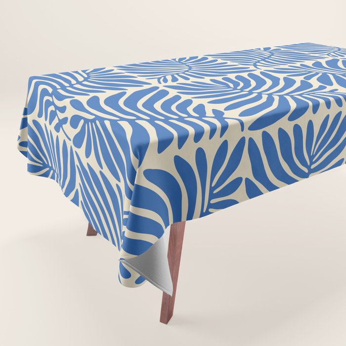 Abstract plant leaf organic shape pattern Tablecloth Gallery Image 1