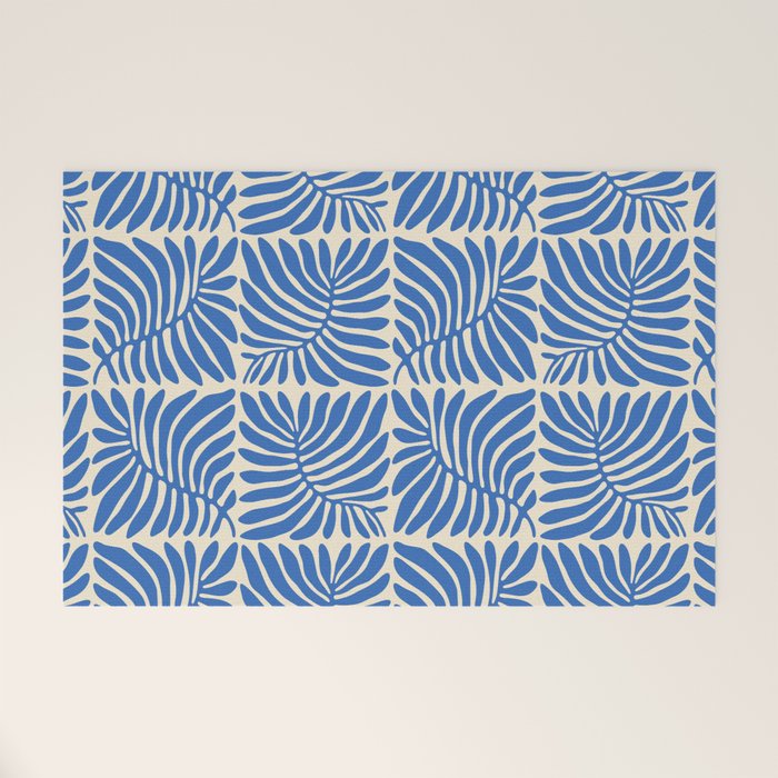 Abstract plant leaf organic shape pattern Welcome Mat Gallery Image 1