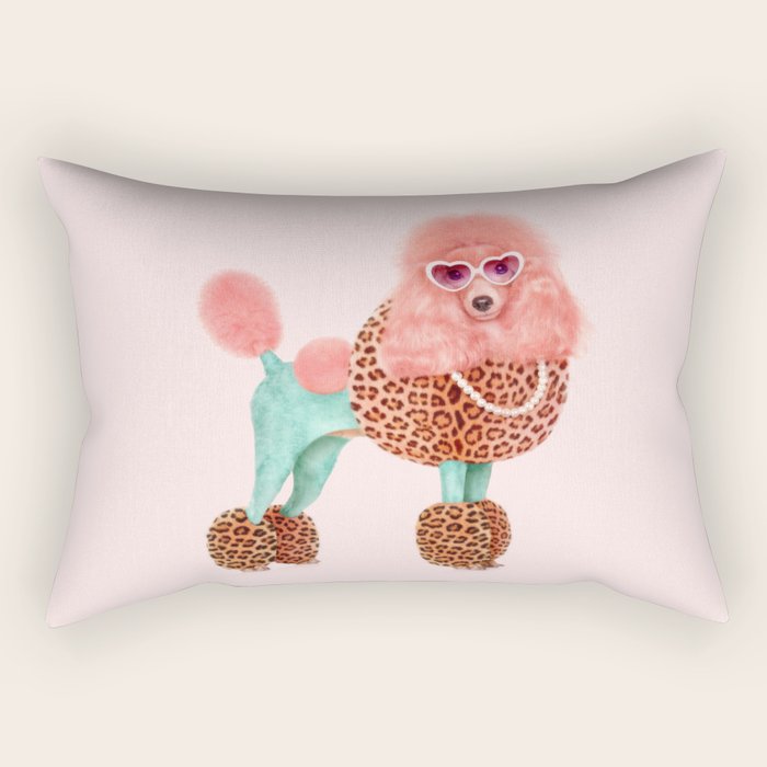 FUNKY POODLE Rectangular Pillow Gallery Image 1
