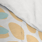 Modern, Floral Prints, Navy, Blue and Yellow Comforter Gallery Image 4
