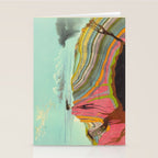 Landscape Painting, Cool Designs, Trippy Art, Mountain Painting, Scientific Poster - Geology Stationery Card Gallery Image 2