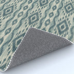 Coastal Ikat Stripe - weathered blue Rug Gallery Image 4