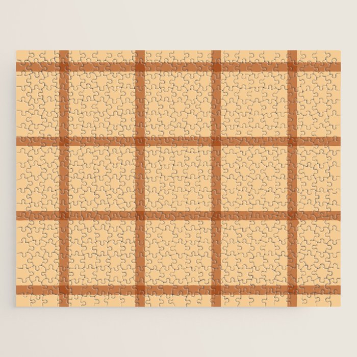 autumn fall plaid tartan pattern Jigsaw Puzzle Gallery Image 1