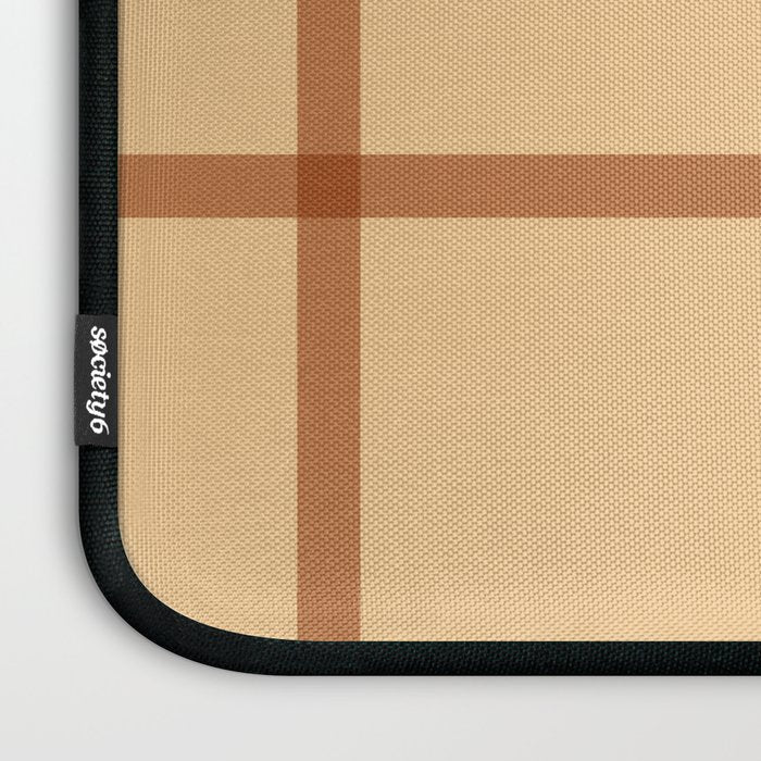 autumn fall plaid tartan pattern Laptop Sleeve Gallery Image 3