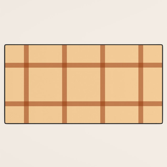 autumn fall plaid tartan pattern Desk Mat Gallery Image 3