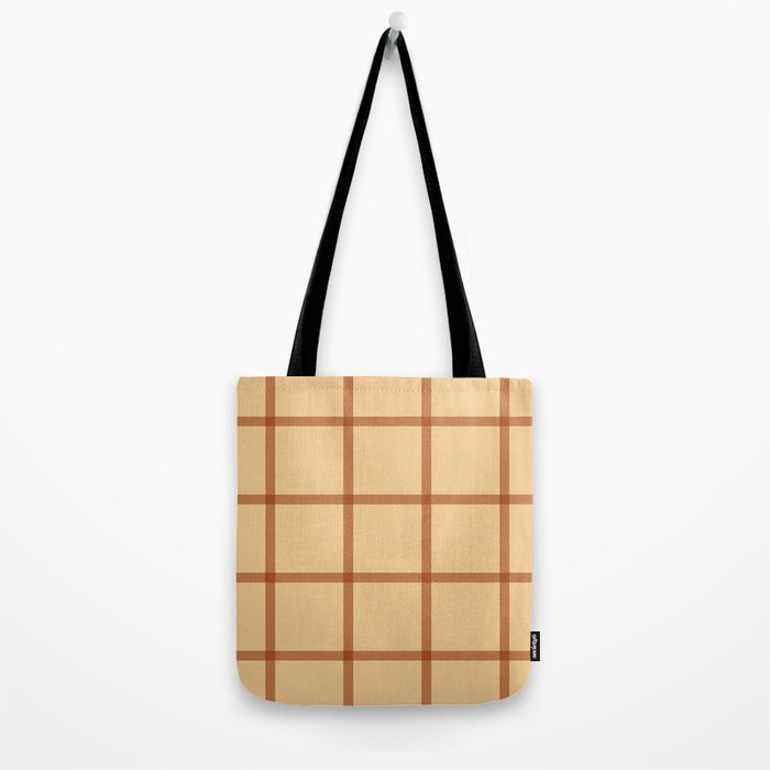 autumn fall plaid tartan pattern Tote Bag Gallery Image 2