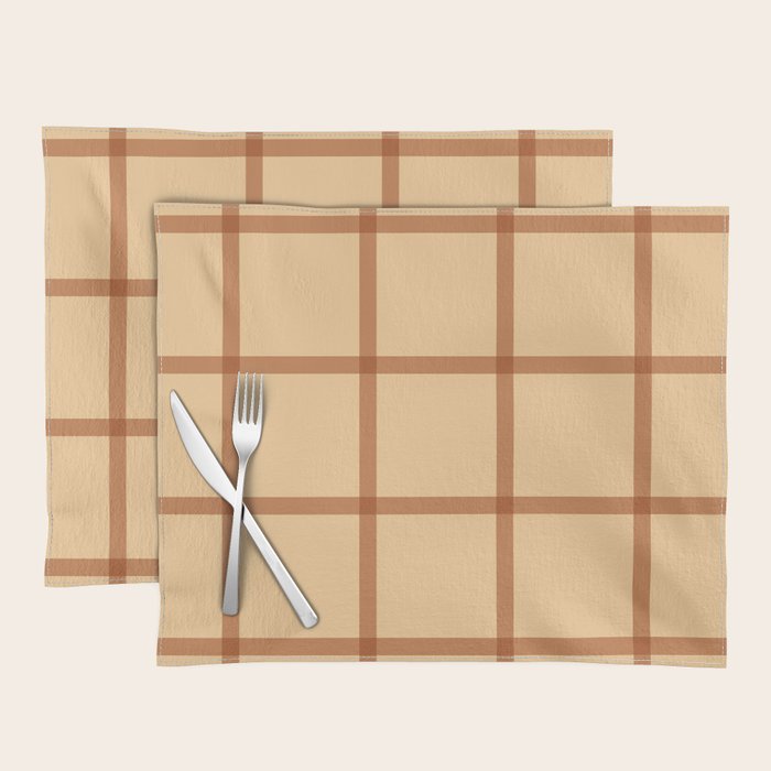 autumn fall plaid tartan pattern Placemat Gallery Image 1