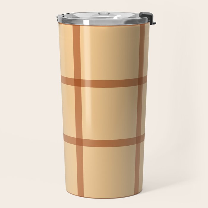 autumn fall plaid tartan pattern Travel Mug Gallery Image 2