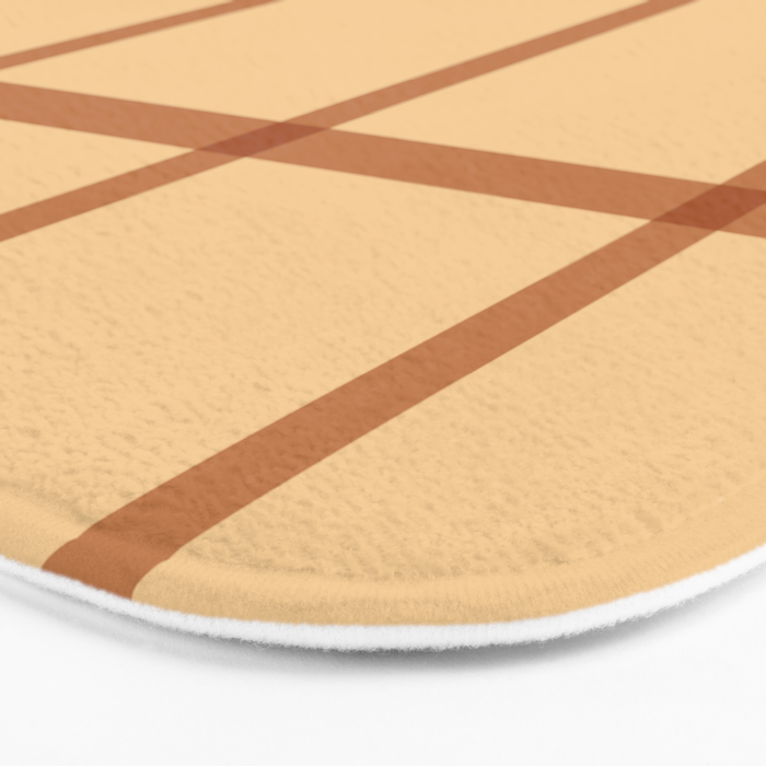 autumn fall plaid tartan pattern Bath Mat Gallery Image 3