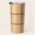 autumn fall plaid tartan pattern Travel Mug Gallery Image 3
