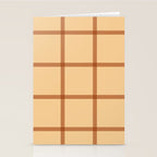 autumn fall plaid tartan pattern Stationery Card Gallery Image 2