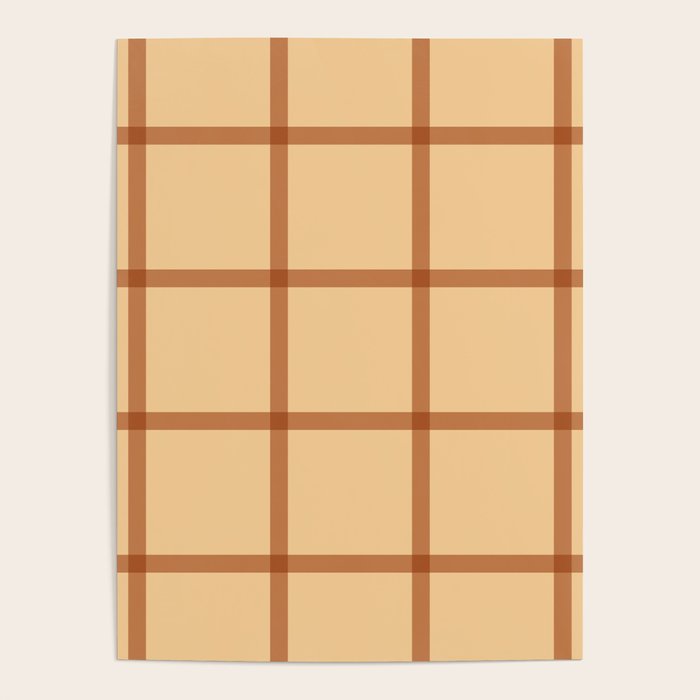 autumn fall plaid tartan pattern Poster Gallery Image 4