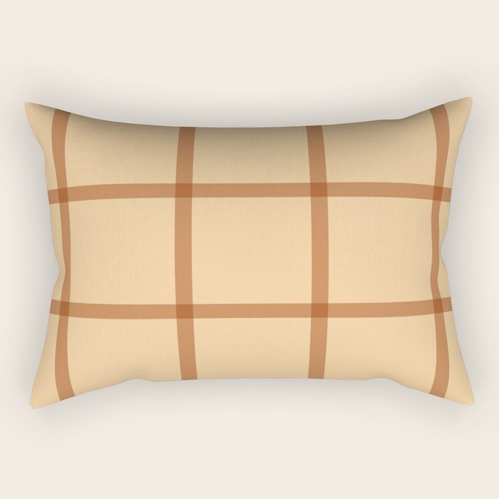 autumn fall plaid tartan pattern Rectangular Pillow Gallery Image 1