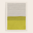 Modern Chartreuse Color Block Black Lines Poster Gallery Image 4