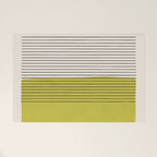 Modern Chartreuse Color Block Black Lines Welcome Mat Gallery Image 1