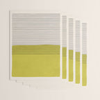 Modern Chartreuse Color Block Black Lines Wrapping Paper Gallery Image 3