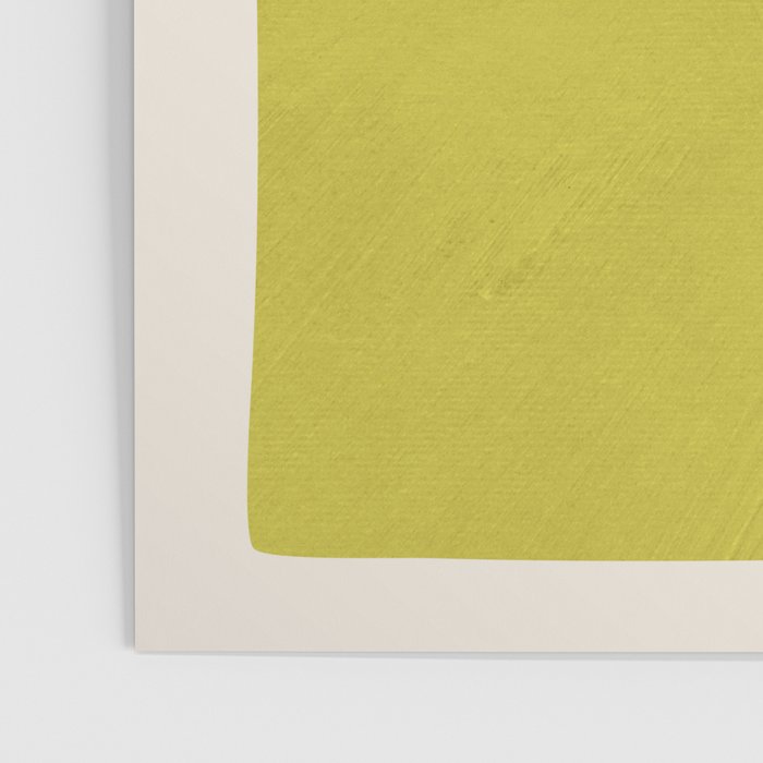 Modern Chartreuse Color Block Black Lines Poster Gallery Image 3
