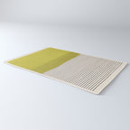 Modern Chartreuse Color Block Black Lines Rug Gallery Image 3