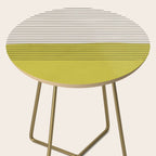 Modern Chartreuse Color Block Black Lines Side Table Gallery Image 2