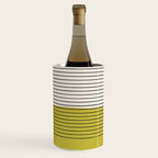 Modern Chartreuse Color Block Black Lines Wine Chiller Gallery Image 3