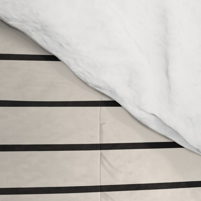 Modern Chartreuse Color Block Black Lines Comforter Gallery Image 4