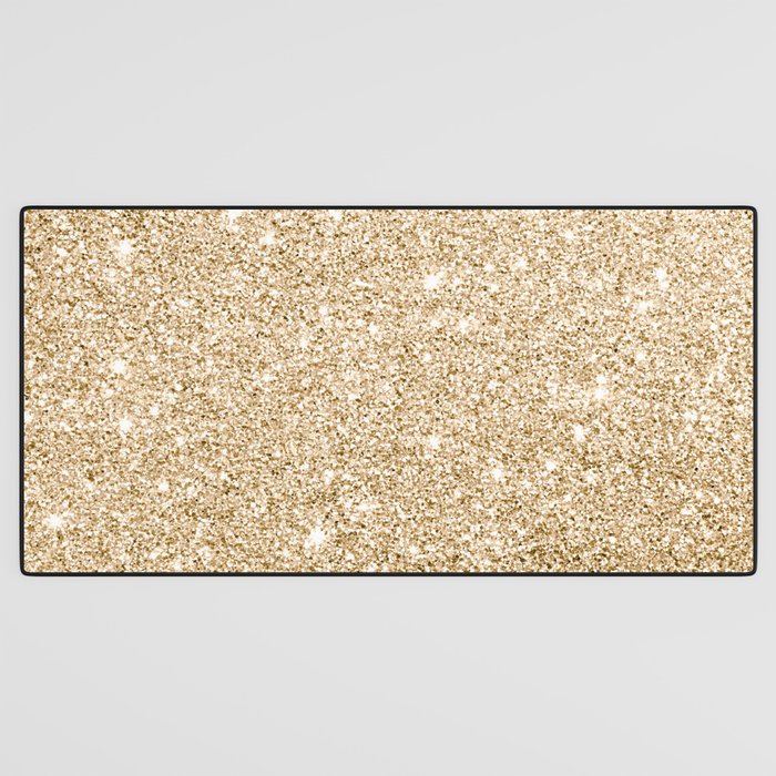 Modern abstract elegant chic gold glitter Desk Mat Gallery Image 3