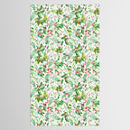 Holiday Christmas Winter Nature Botanical Leaves Green Tablecloth Gallery Image 2
