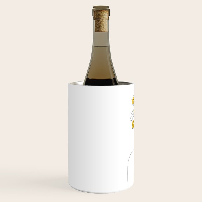 Mustard Bloom Girl Wine Chiller Gallery Image 2