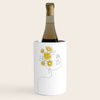 Mustard Bloom Girl Wine Chiller Gallery Image 1