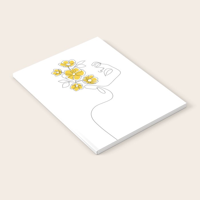 Mustard Bloom Girl Notebook Gallery Image 2
