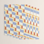 Cuboid Geometric Abstract Shapes Pattern XXIX Wrapping Paper Gallery Image 3