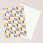 Cuboid Geometric Abstract Shapes Pattern XXIX Stationery Card Gallery Image 2