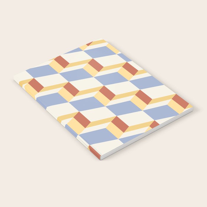 Cuboid Geometric Abstract Shapes Pattern XXIX Notebook Gallery Image 1