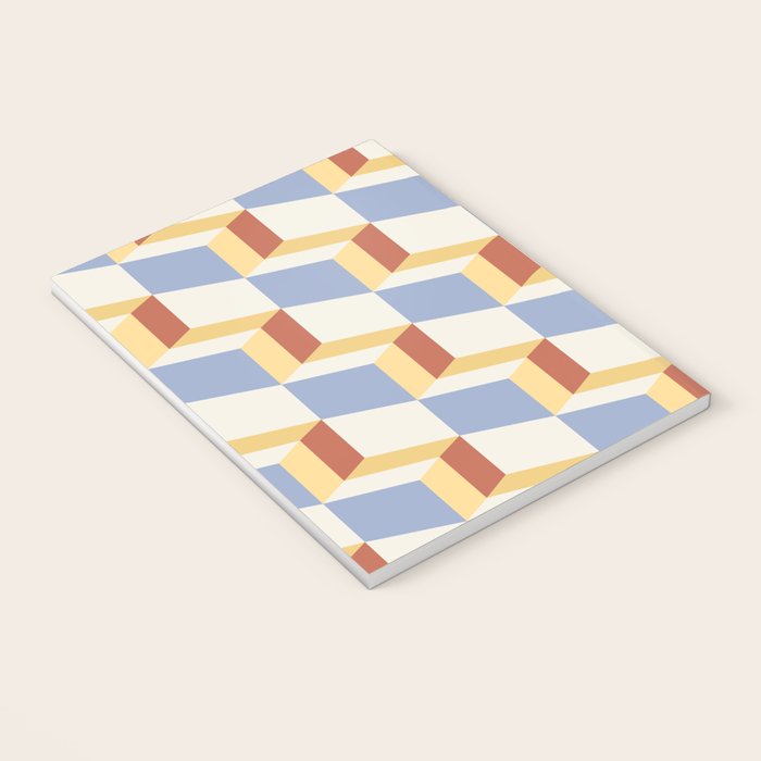 Cuboid Geometric Abstract Shapes Pattern XXIX Notebook Gallery Image 3