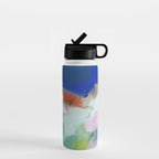 blue sky landscape abstract Water Bottle Gallery Image 1