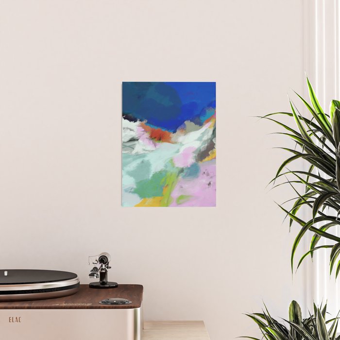 blue sky landscape abstract Poster Gallery Image 2