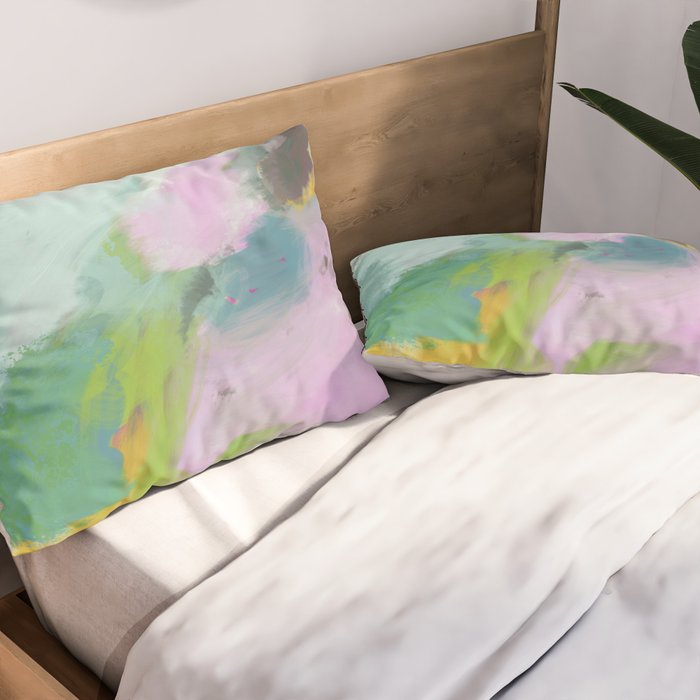 blue sky landscape abstract Pillow Sham Gallery Image 2