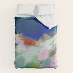 blue sky landscape abstract Duvet Cover Gallery Image 6
