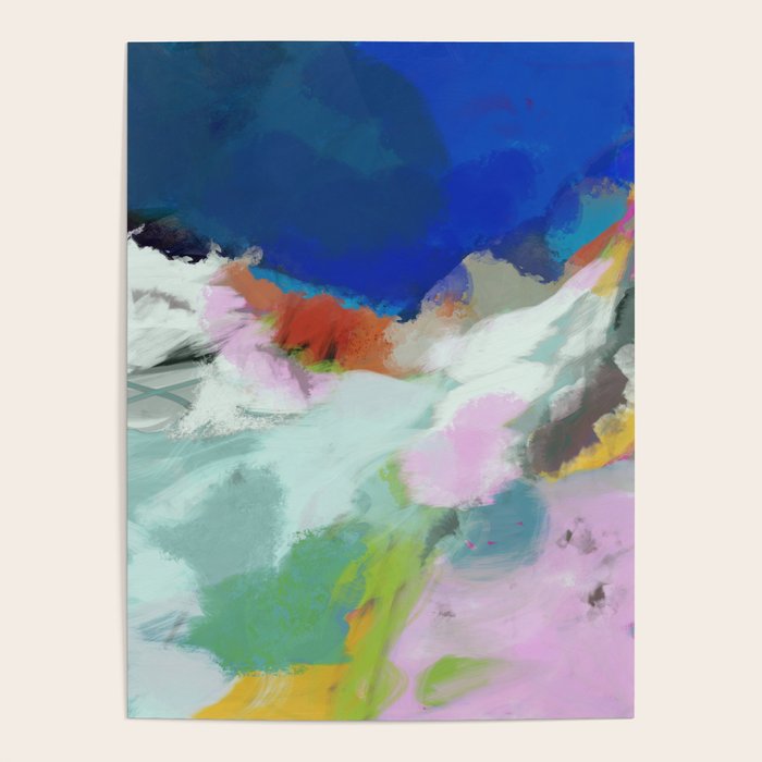 blue sky landscape abstract Poster Gallery Image 4