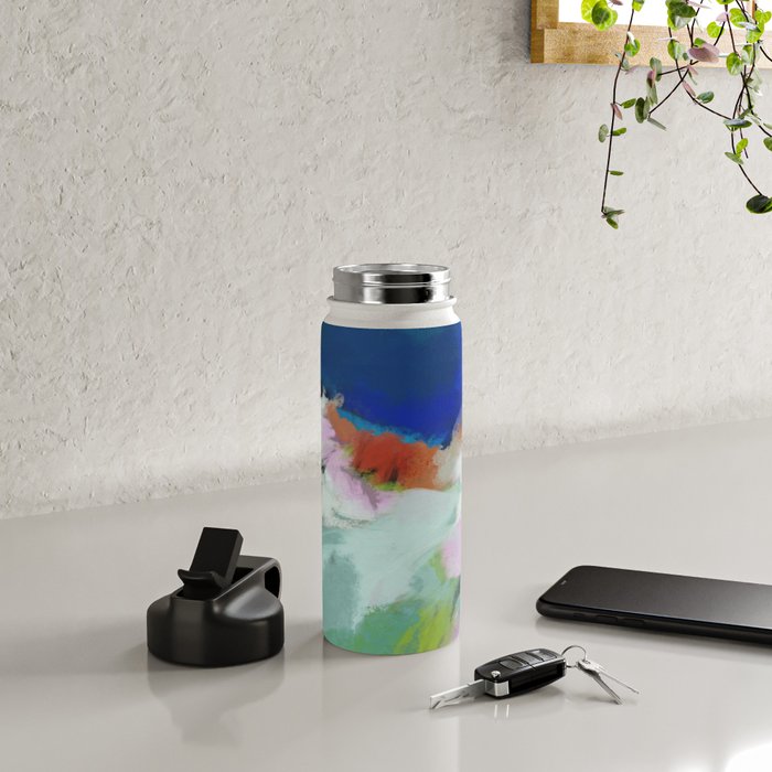blue sky landscape abstract Water Bottle Gallery Image 4