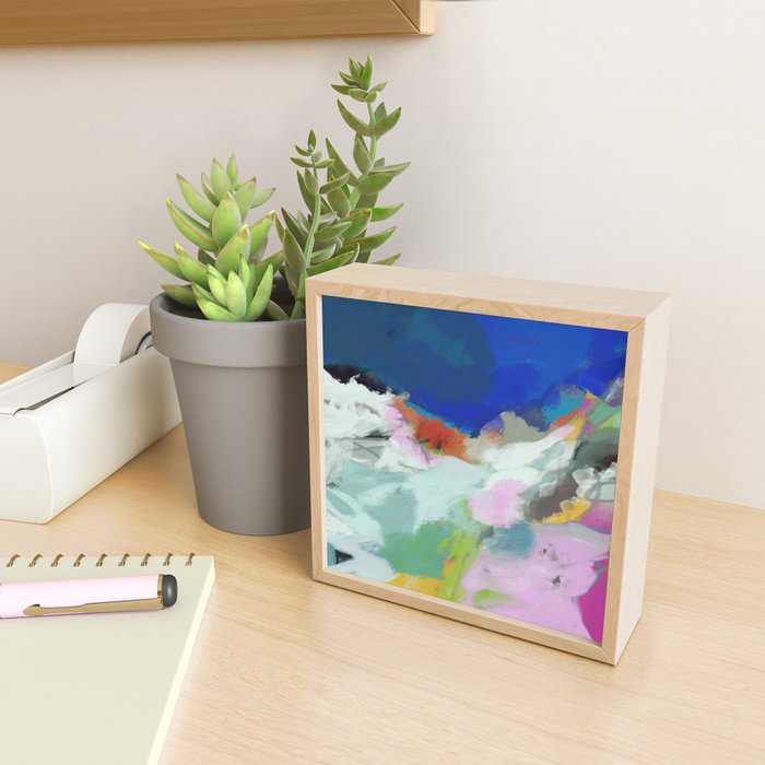 blue sky landscape abstract Mini Art Print Gallery Image 2
