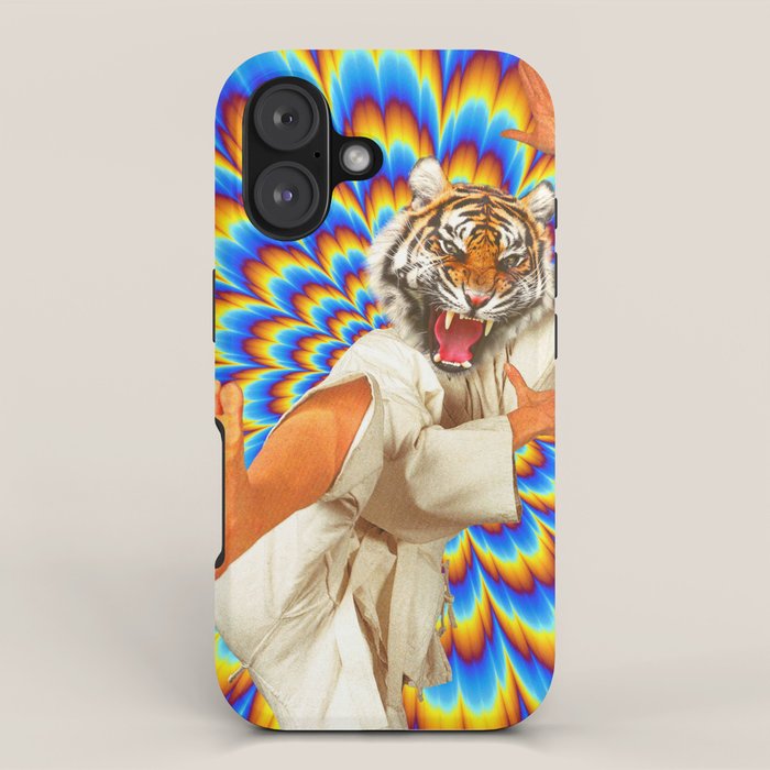 Fighting Tiger - Optical illusion  iPhone Case Gallery Image 1