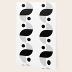 Abstract Black and White Minimalist Art Wallpaper Gallery Image 2